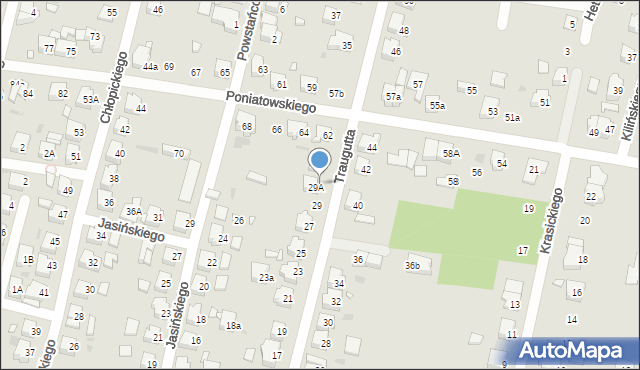 Ostrów Wielkopolski, Traugutta Romualda, gen., 31, mapa Ostrów Wielkopolski