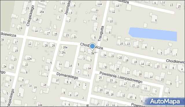 Ostrów Wielkopolski, Traugutta Romualda, gen., 3a, mapa Ostrów Wielkopolski