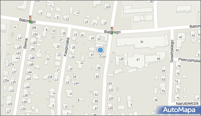 Ostrów Wielkopolski, Traugutta Romualda, gen., 97a, mapa Ostrów Wielkopolski