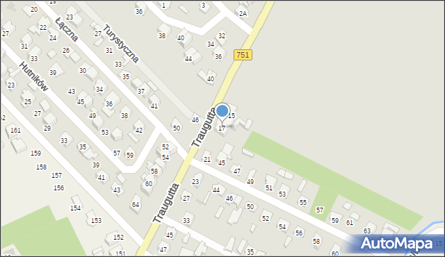 Ostrowiec Świętokrzyski, Traugutta Romualda, gen., 17, mapa Ostrowiec Świętokrzyski