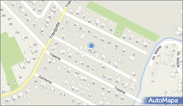 Ostrowiec Świętokrzyski, Traugutta Romualda, gen., 35A, mapa Ostrowiec Świętokrzyski