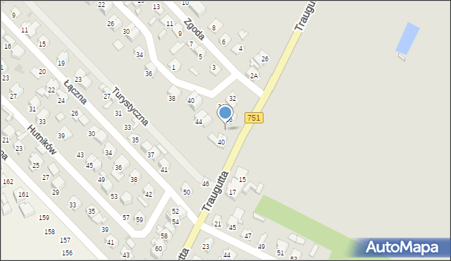 Ostrowiec Świętokrzyski, Traugutta Romualda, gen., 38, mapa Ostrowiec Świętokrzyski