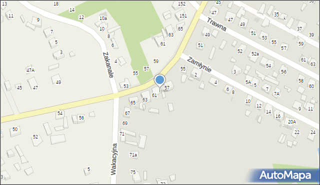 Ostrowiec Świętokrzyski, Traugutta Romualda, gen., 59, mapa Ostrowiec Świętokrzyski