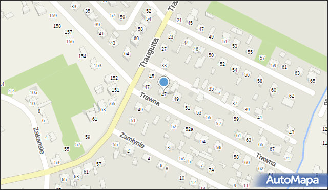 Ostrowiec Świętokrzyski, Trawna, 47, mapa Ostrowiec Świętokrzyski