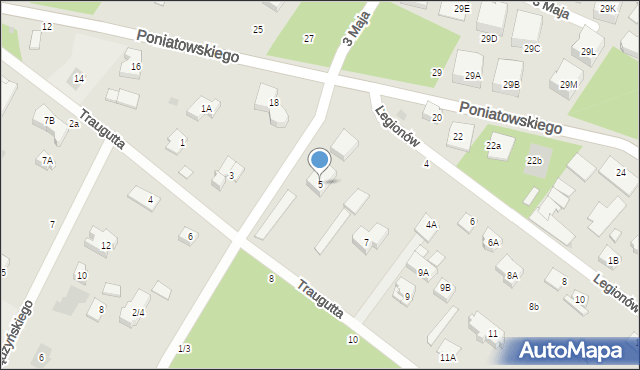 Otwock, Traugutta Romualda, gen., 5, mapa Otwock