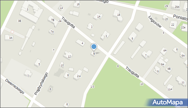 Otwock, Traugutta Romualda, gen., 6, mapa Otwock