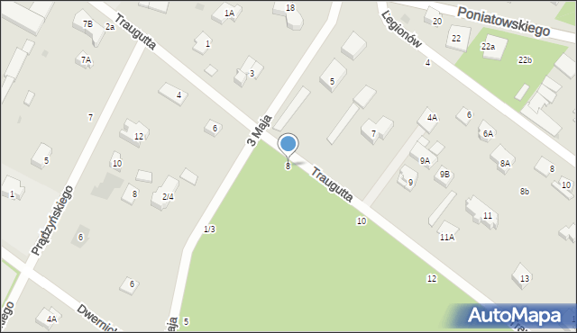 Otwock, Traugutta Romualda, gen., 8, mapa Otwock