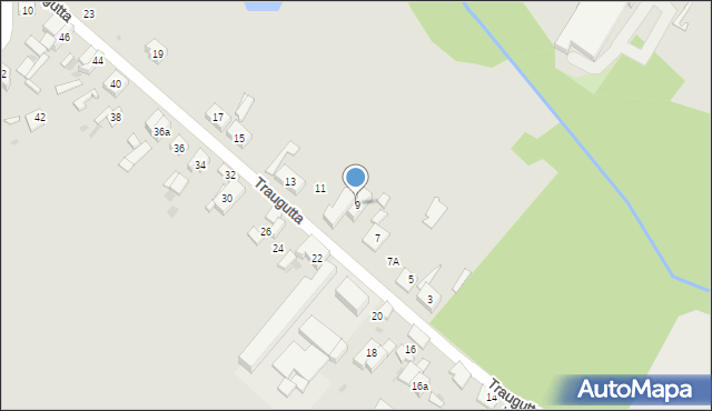 Ozorków, Traugutta Romualda, gen., 9, mapa Ozorków