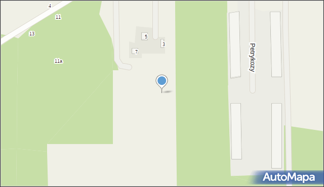 Petrykozy, Trakt Królewski, 3c, mapa Petrykozy