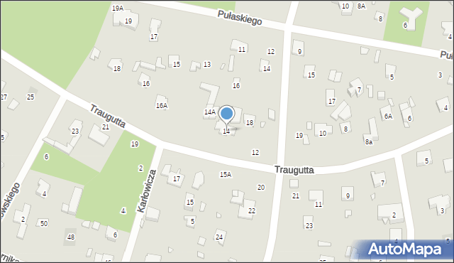 Piaseczno, Traugutta Romualda, gen., 14, mapa Piaseczno