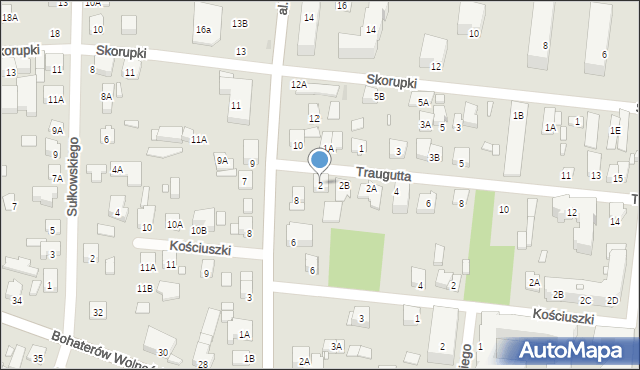 Piastów, Traugutta Romualda, gen., 2, mapa Piastów