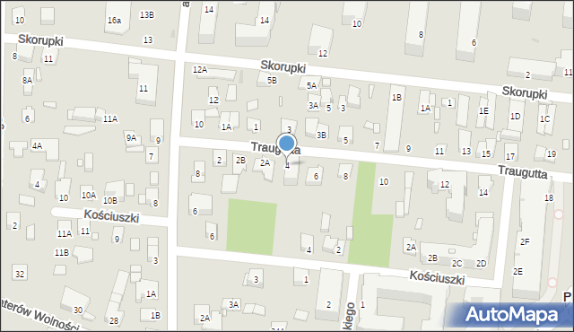 Piastów, Traugutta Romualda, gen., 4, mapa Piastów