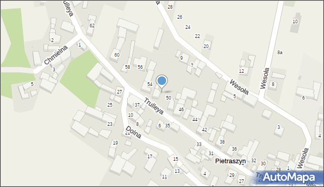 Pietraszyn, Trulleya, 52, mapa Pietraszyn