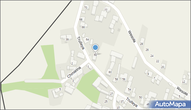 Pietraszyn, Trulleya, 62, mapa Pietraszyn