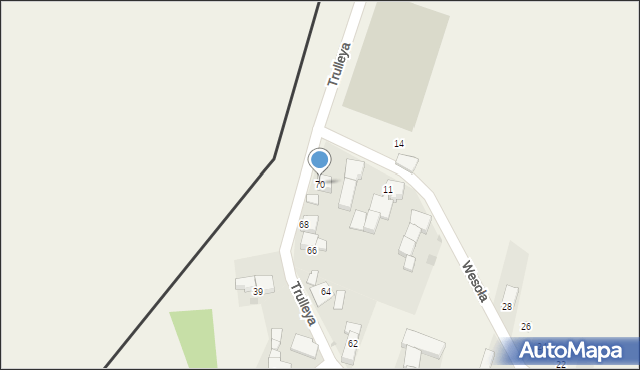 Pietraszyn, Trulleya, 70, mapa Pietraszyn