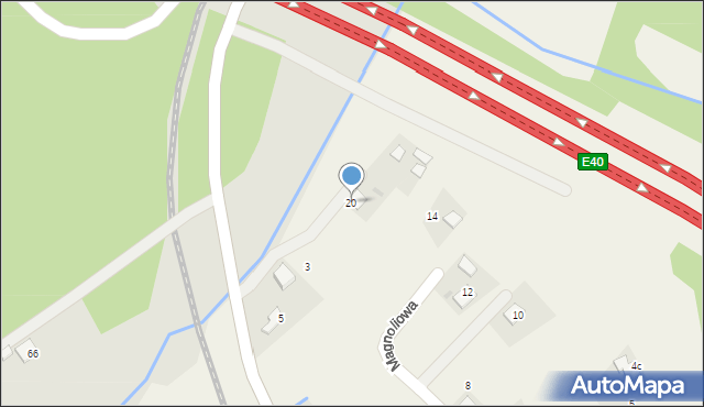 Piła Kościelecka, Trzebińska, 1, mapa Piła Kościelecka