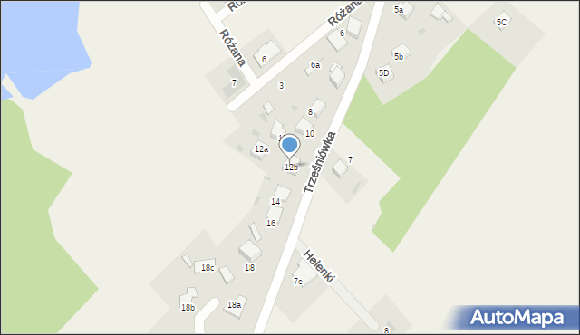 Pilchowice, Trześniówka, 12b, mapa Pilchowice