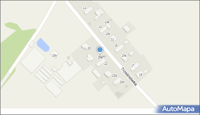 Pilchowice, Trześniówka, 20a, mapa Pilchowice