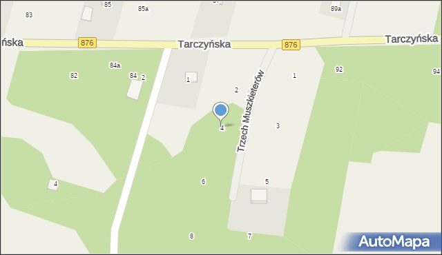 Piotrkowice, Trzech Muszkieterów, 4, mapa Piotrkowice