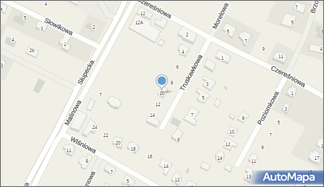 Piotrowice, Truskawkowa, 10, mapa Piotrowice