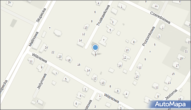 Piotrowice, Truskawkowa, 9, mapa Piotrowice