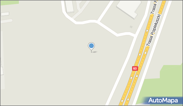 Płock, Trasa Popiełuszki Jerzego, bł. ks., 12, mapa Płock