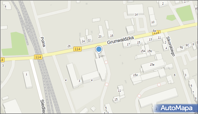 Police, Traugutta Romualda, gen., 2, mapa Police