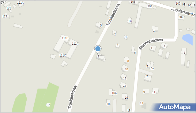 Polkowice, Truskawkowa, 9, mapa Polkowice