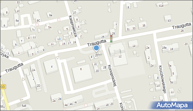 Pszów, Traugutta Romualda, gen., 10, mapa Pszów