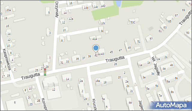 Pszów, Traugutta Romualda, gen., 41, mapa Pszów