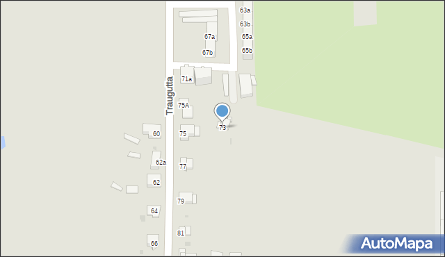 Pyskowice, Traugutta Romualda, gen., 73, mapa Pyskowice
