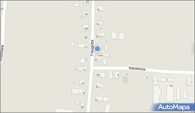 Pyskowice, Traugutta Romualda, gen., 87a, mapa Pyskowice