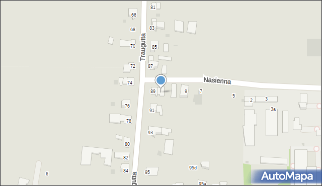 Pyskowice, Traugutta Romualda, gen., 89a, mapa Pyskowice