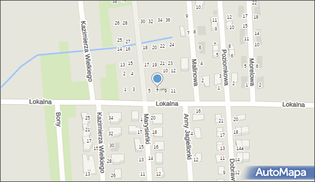 Pyskowice, Truskawkowa, 7, mapa Pyskowice