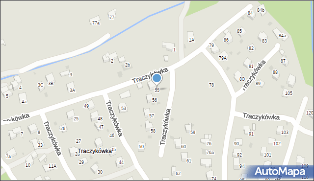 Rabka-Zdrój, Traczykówka, 55, mapa Rabka-Zdrój