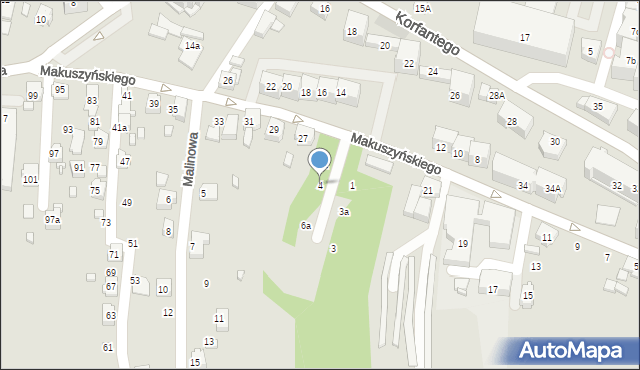Radlin, Truskawkowa, 4, mapa Radlin