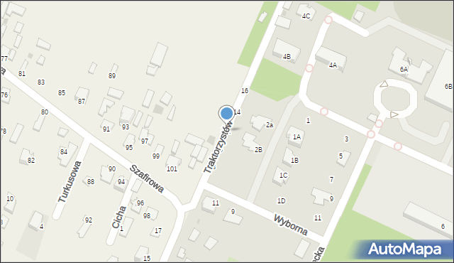 Radom, Traktorzystów, 12, mapa Radomia