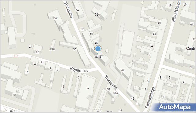 Radom, Traugutta Romualda, gen., 46/48, mapa Radomia
