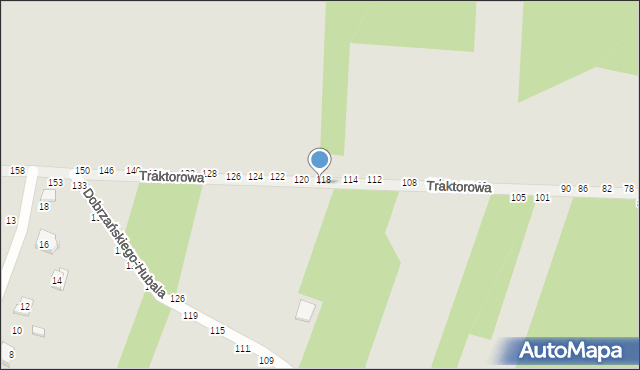 Radomsko, Traktorowa, 129, mapa Radomsko