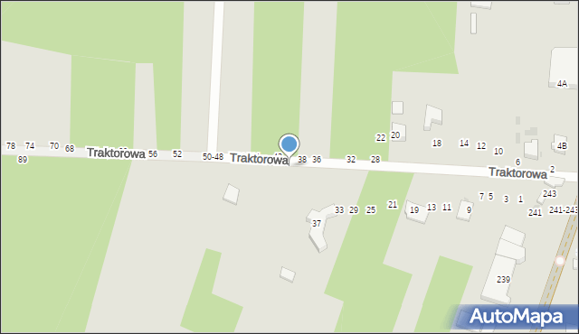 Radomsko, Traktorowa, 47A, mapa Radomsko