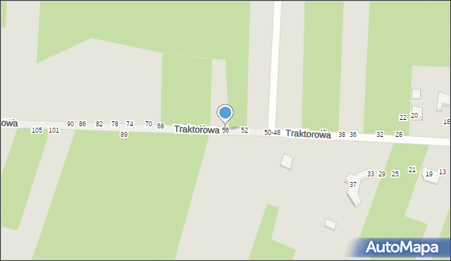 Radomsko, Traktorowa, 56, mapa Radomsko