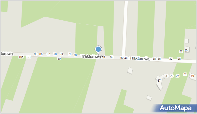 Radomsko, Traktorowa, 58, mapa Radomsko