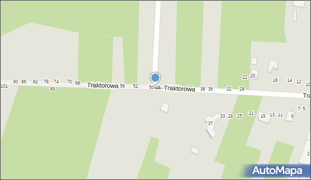 Radomsko, Traktorowa, 61, mapa Radomsko