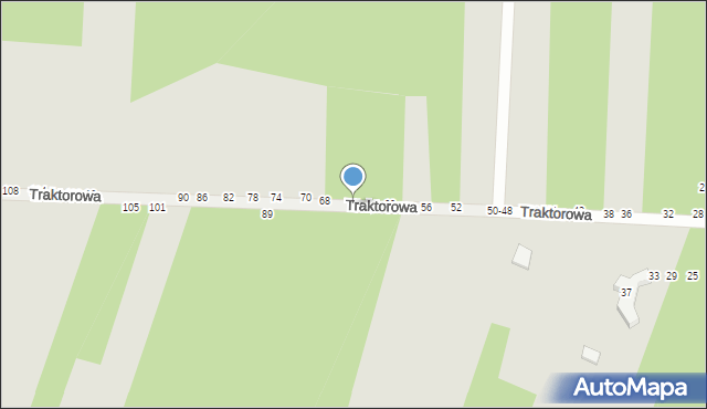 Radomsko, Traktorowa, 64, mapa Radomsko