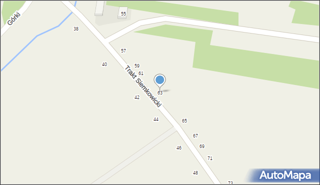 Radoszewice, Trakt Siemkowicki, 63, mapa Radoszewice