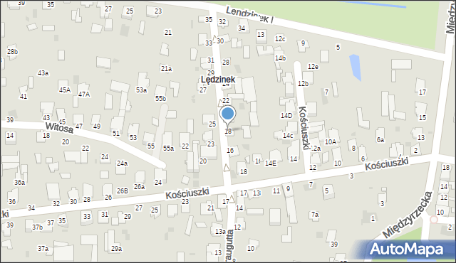 Radzyń Podlaski, Traugutta Romualda, gen., 18, mapa Radzyń Podlaski