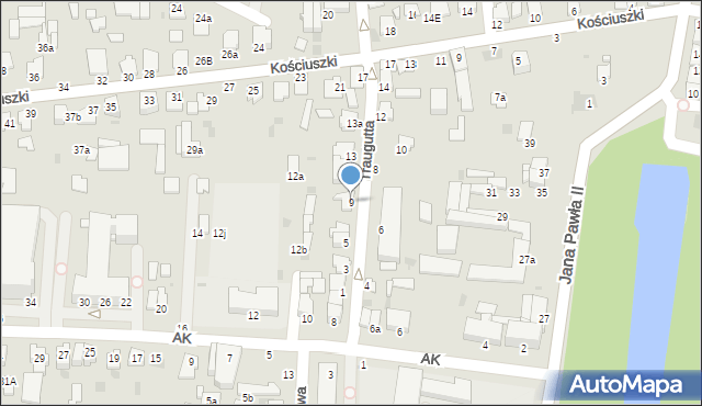 Radzyń Podlaski, Traugutta Romualda, gen., 9, mapa Radzyń Podlaski