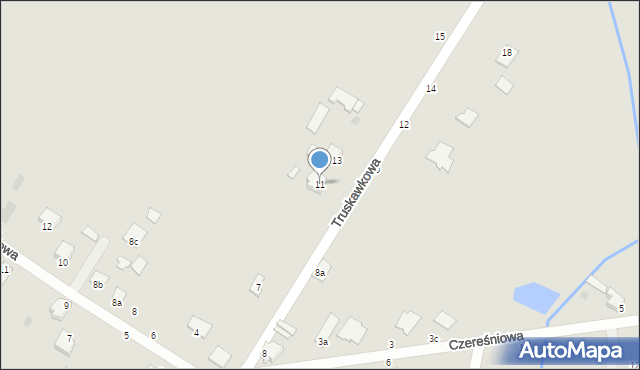 Radzyń Podlaski, Truskawkowa, 11, mapa Radzyń Podlaski