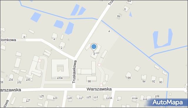 Radzyń Podlaski, Truskawkowa, 2, mapa Radzyń Podlaski