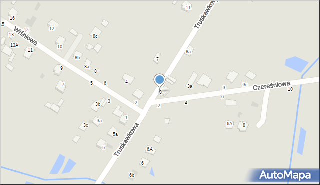 Radzyń Podlaski, Truskawkowa, 8, mapa Radzyń Podlaski